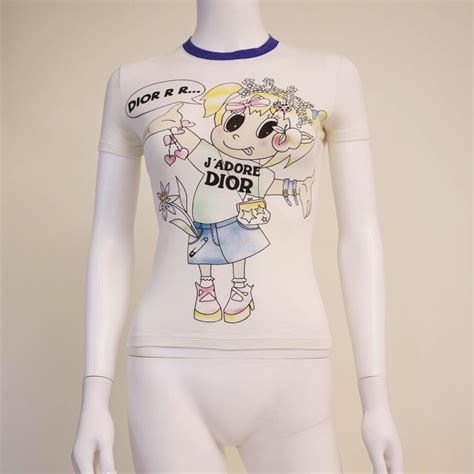 dior cartoon t shirt|christian dior t shirt women.